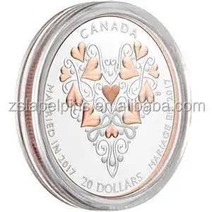 Brass Embossed Wedding Challenge Coin Wedding Gift Coin