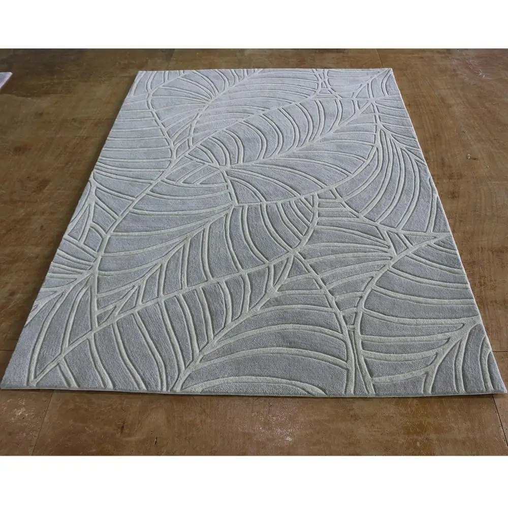 Custom Logo Rug House Carpet With Leaf Pattern
