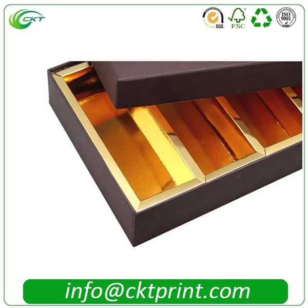 Bespoken Embossing Logo Cardboard Festival Gift Box with Paper Divider