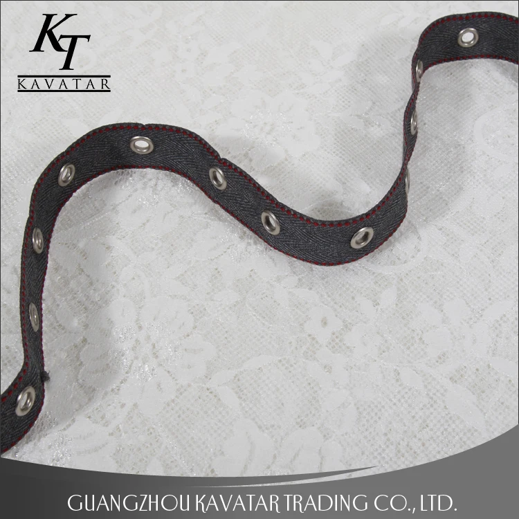 Cheap price wholesale eyelet trim tape in stock Eyelet belt