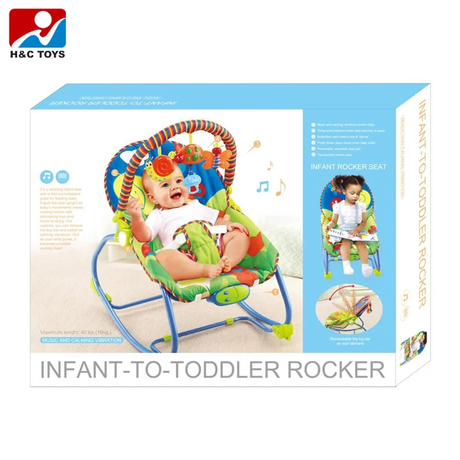 Safety Electric Rocking Chair Baby Bouncer Vibrating With Music