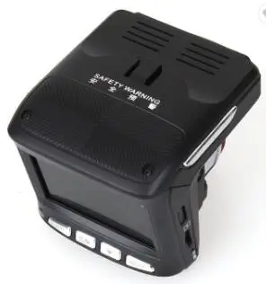  2 в 1 комбо GPS видеорегистратор с радар-детектор скорости потока 4 дюймов 1080P HD Автомобильный черный
