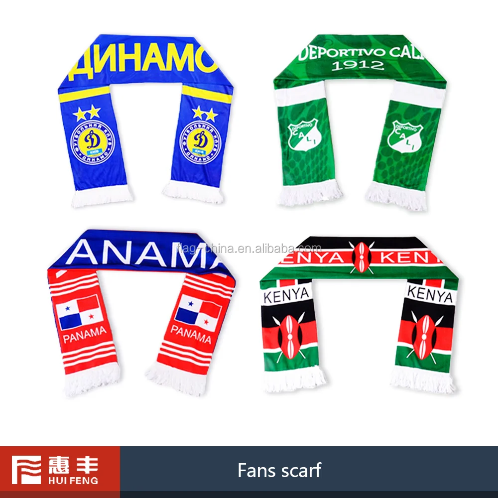 Wholesale promotion soccer scarf with logo