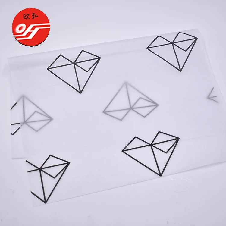  Высококачественная бумажная салфетка с индивидуальным принтом для упаковки пищевых продуктов