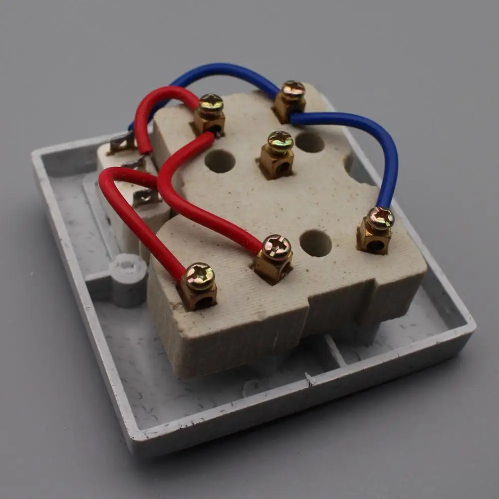 UK standard electrical switch socket ceram 5 socket