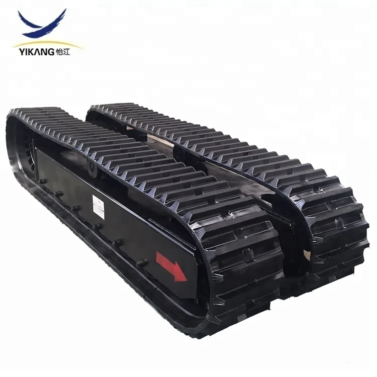 Hot-sale  crane machine chassis parts crawler undercarriage with rubber track