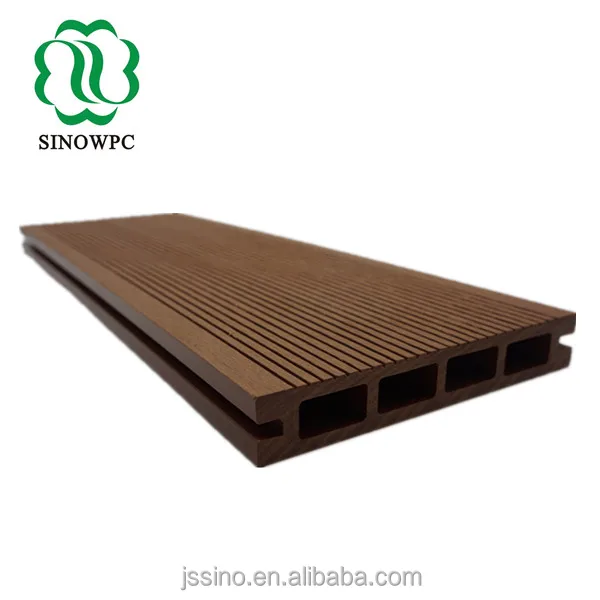 
Water stain resistant wpc decking for outdoor cafe, exterior wood plastic composite deck floor/flooring/board 