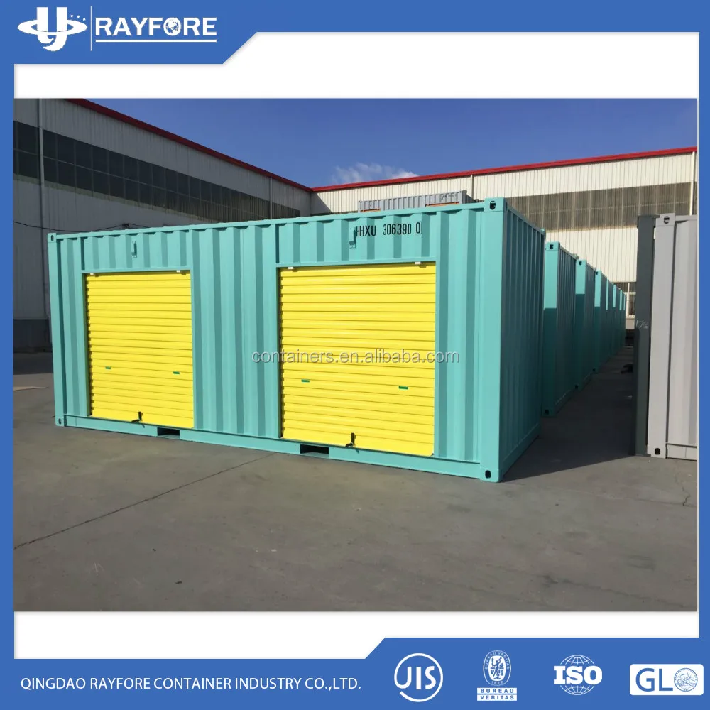 rolling shutter door 20ft length side open storage container