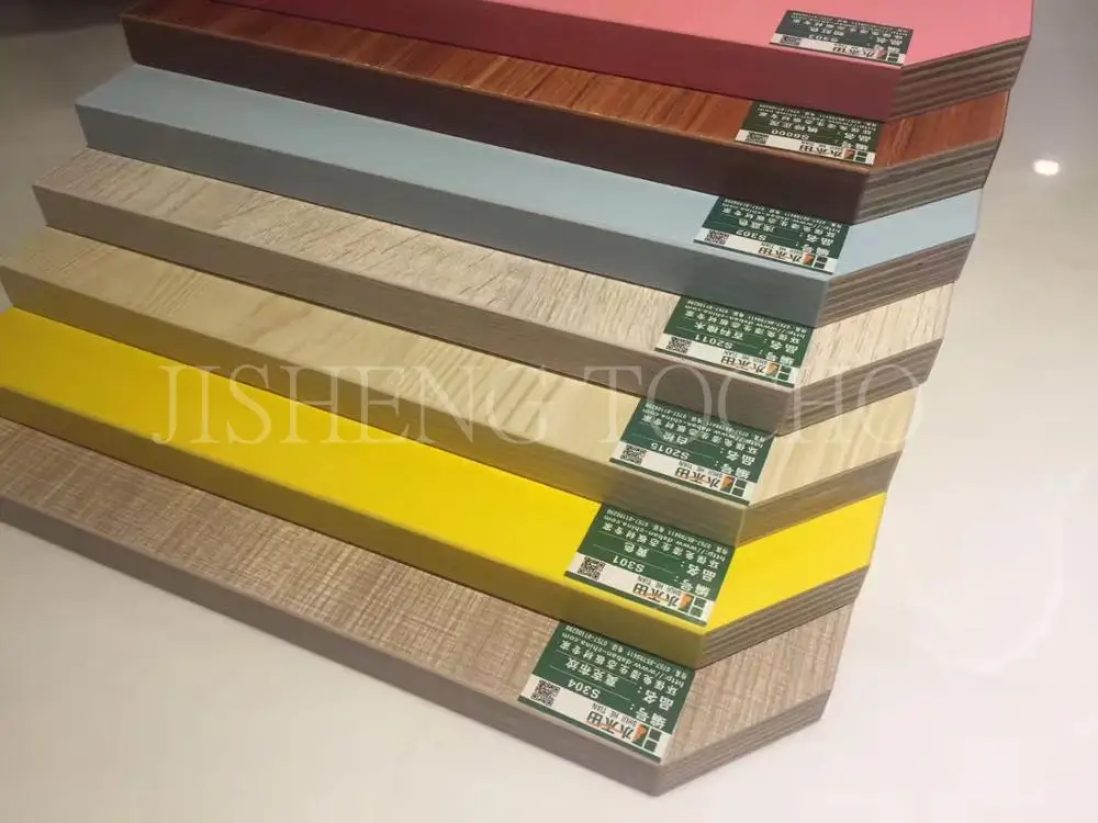 Colors embossment mdf board 18mm melamine plywood for decoration