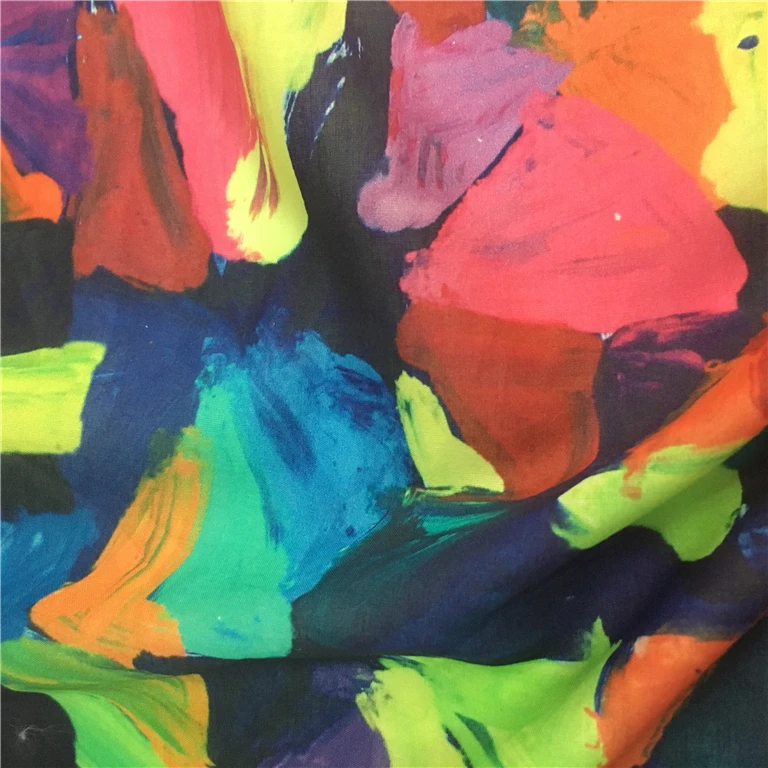 Factory direct custom design flowers digital printing dubai cotton fabric