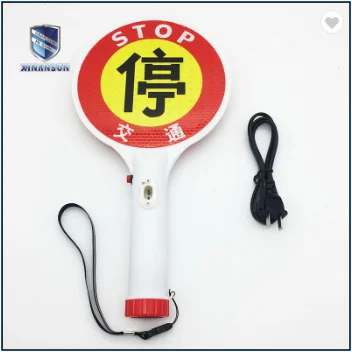 traffic application rechargeable led traffic stop sign board