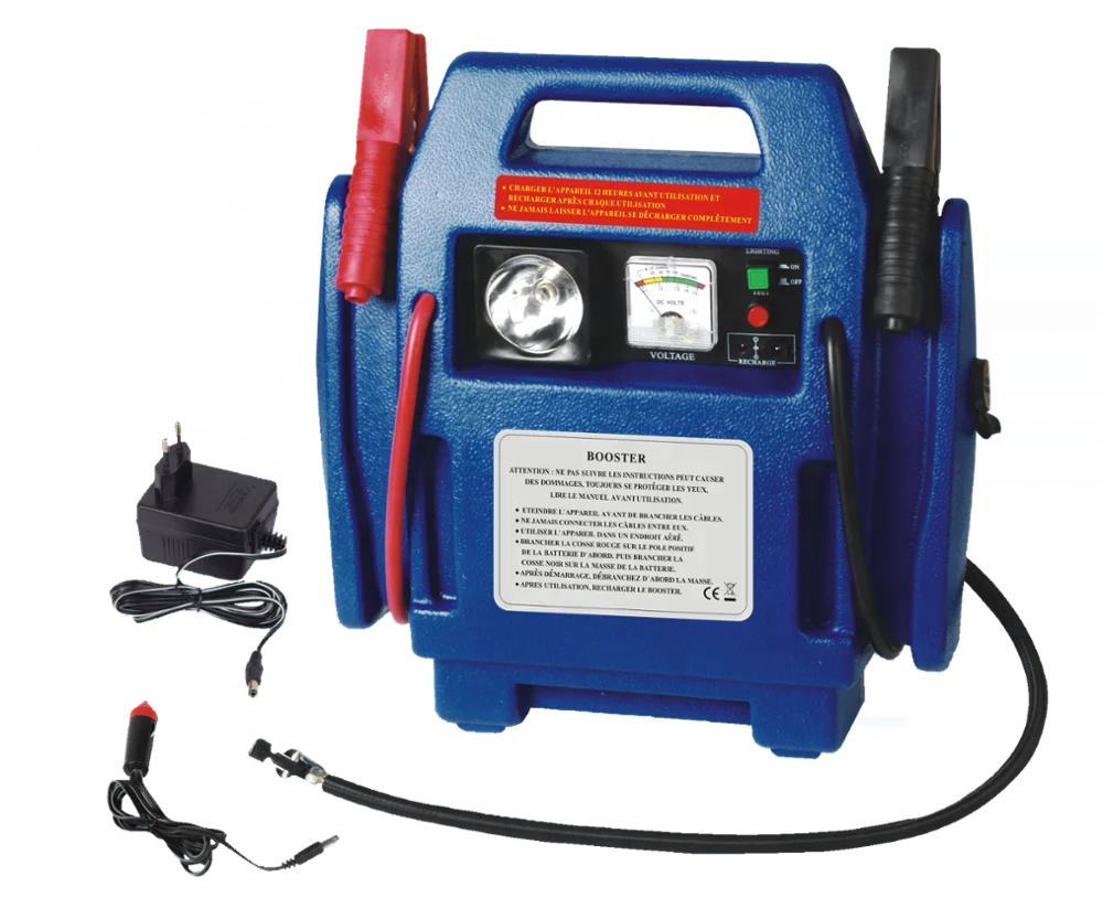 Power station tool with air compressor multifunction jump starter 12v emergency power booster