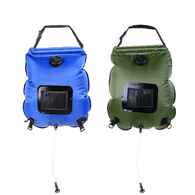 Portable Solar Shower Bag 5 Gallon/20L Solar Heated Outdoor Camping