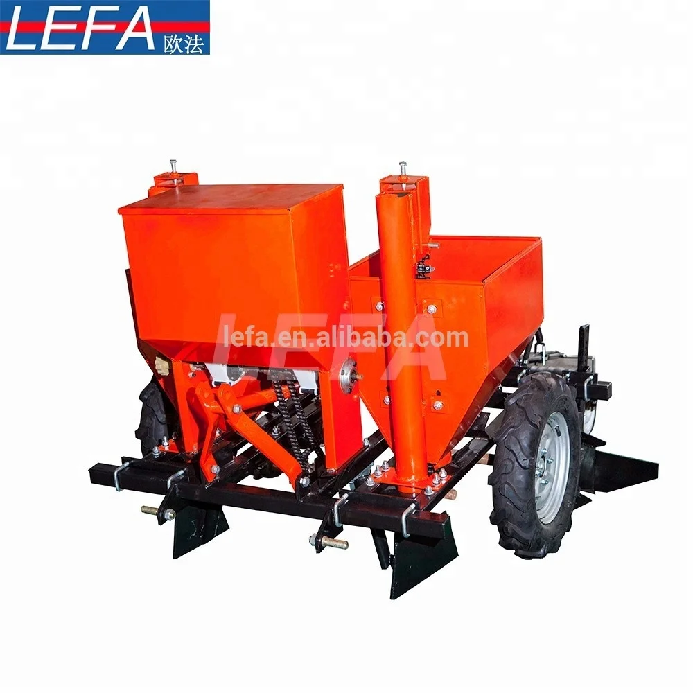 Farm tractor 3-point linkage two rows tractor potato & garlic planter machine for sale