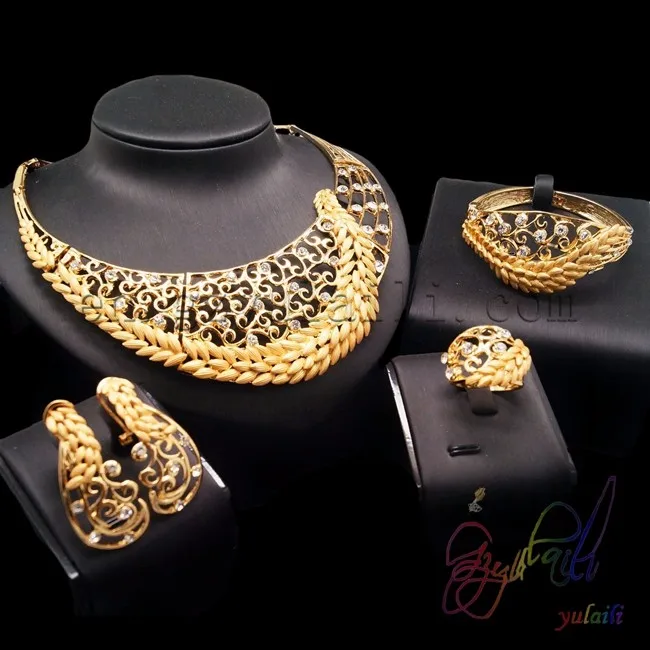 Hot sale indonesian 18k gold women jewelry set products in 2016