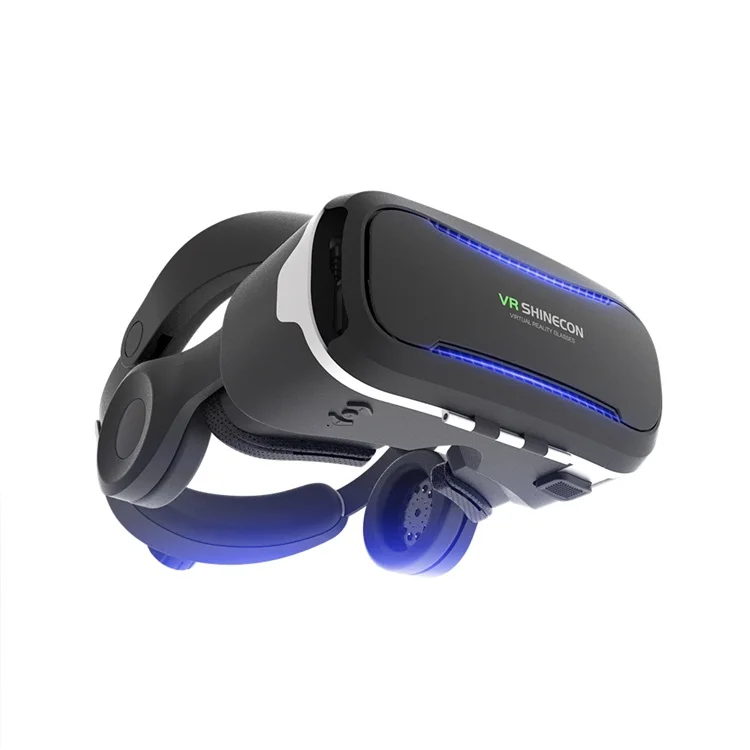 New product vr goggle with headphone from vr shinecon for iphone ios and android smartphone