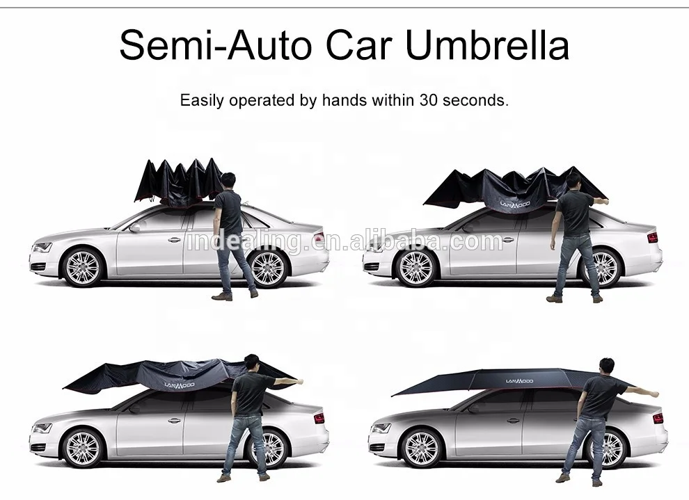 
Patent holder Lanmodo Silver Semi-Auto Car Sunshade for SUV Mobile Advertising Car Sun Shade 
