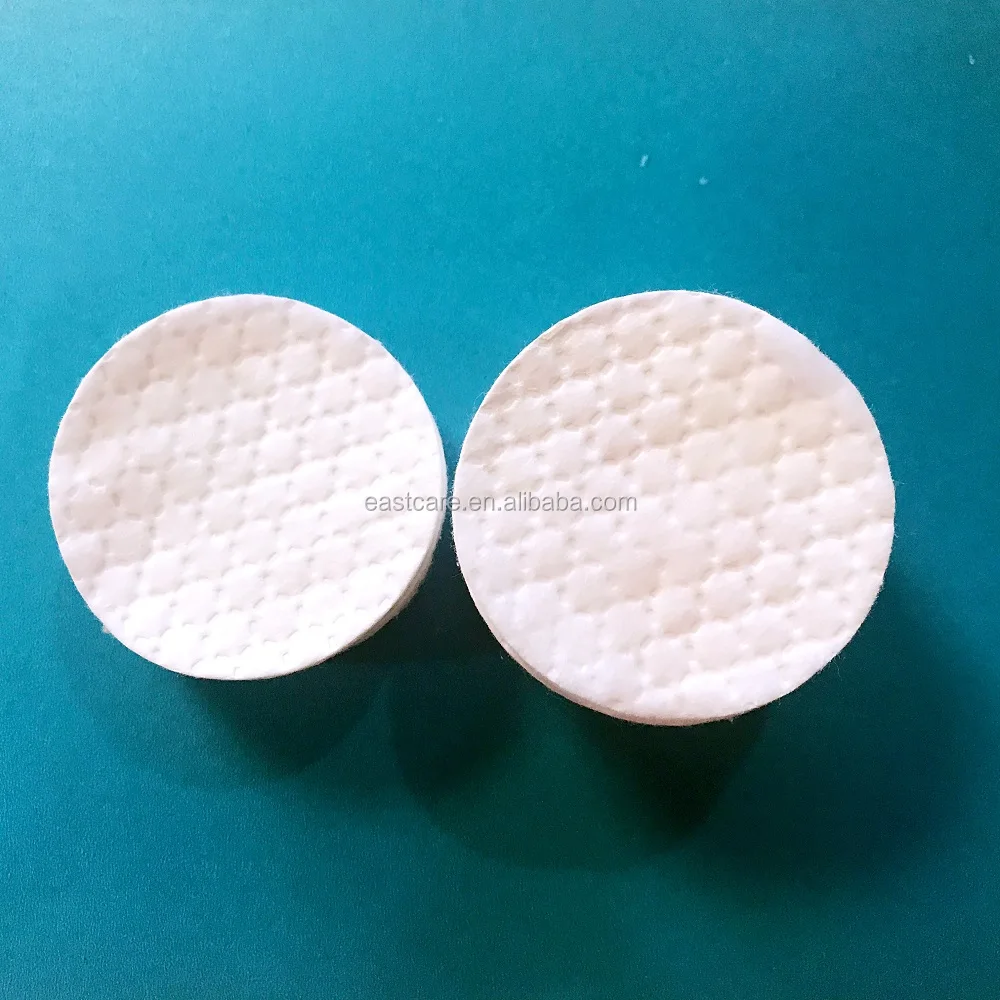 Cosmetic Cotton Pads CE&ISO Disposable 100% Spunlace Cotton Facial Pad,Round,EA08103