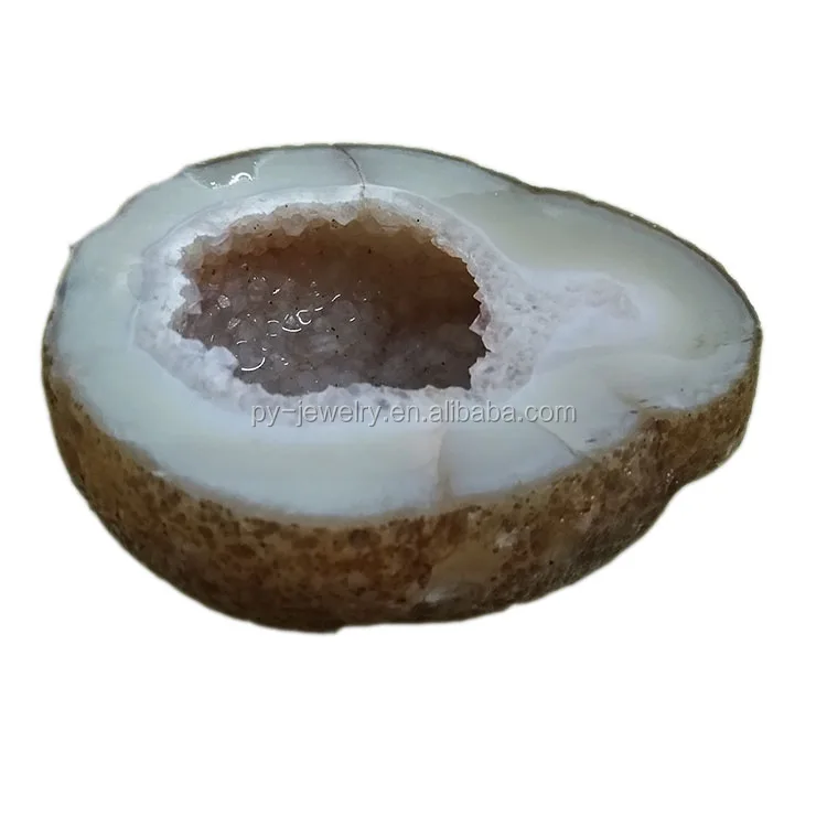Wholesale Natural Geode Brazil Agate Candle Holder