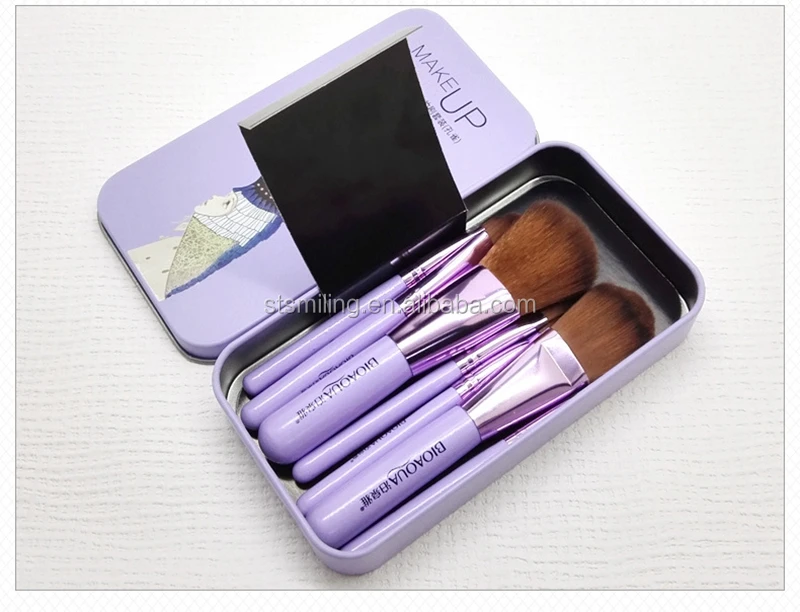 
7 Pieces Makeup Brush Kit Good Quality Powder Eyeshadow Contour Soft Hair Professional Make up Brushes Set Vegan Makeup Brushes 