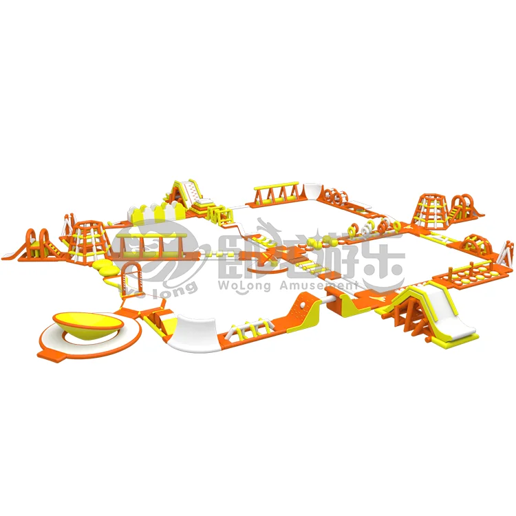 
Aqua pool floating inflatable water slide for kids and adults 