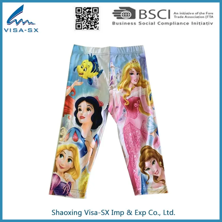 Оптовая продажа, леггинсы для девочек с принтом на заказ