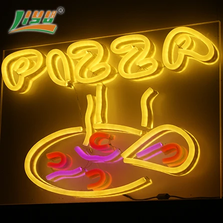 china outdoor vivid small Advertising led cafe pizza neon signs