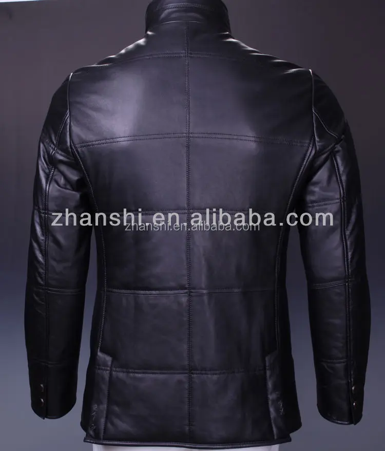 Russian style clothing sheep leather jackets for men