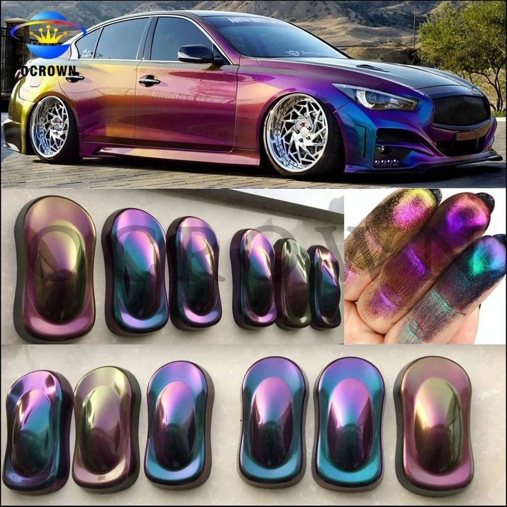 Chrome Chameleon Eyeshadow Pigment Pearl Car Paint Pigment Nail Polish Pigment red/bronze/purple 88808
