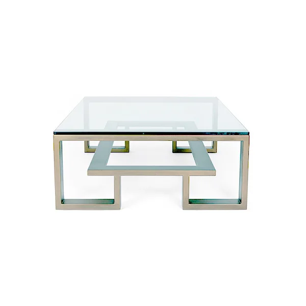 
Modern style coffee table with glass top CC-4100 