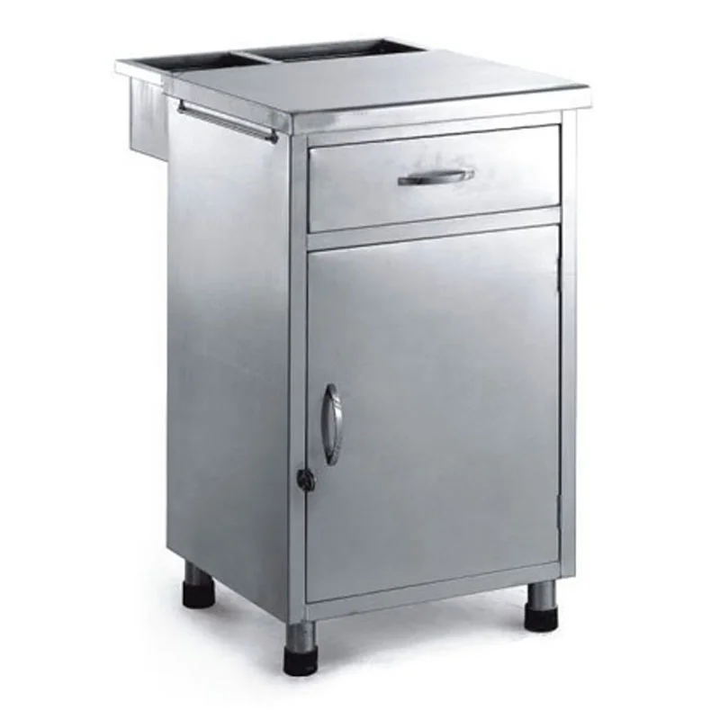 Medical Stainless Steel Hospital furniture Bedside Cabinet