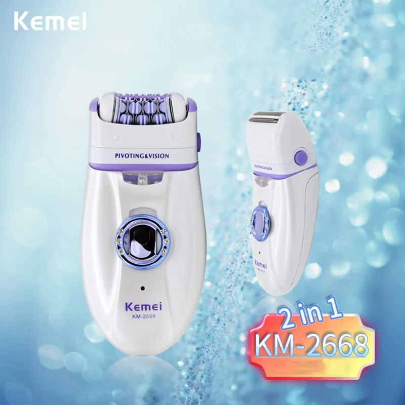 2 in 1 Electric Epilator for Women Body Depilatory Female Rechargeable Shaver Dep Ilation Machine Hair Removal 220 240V