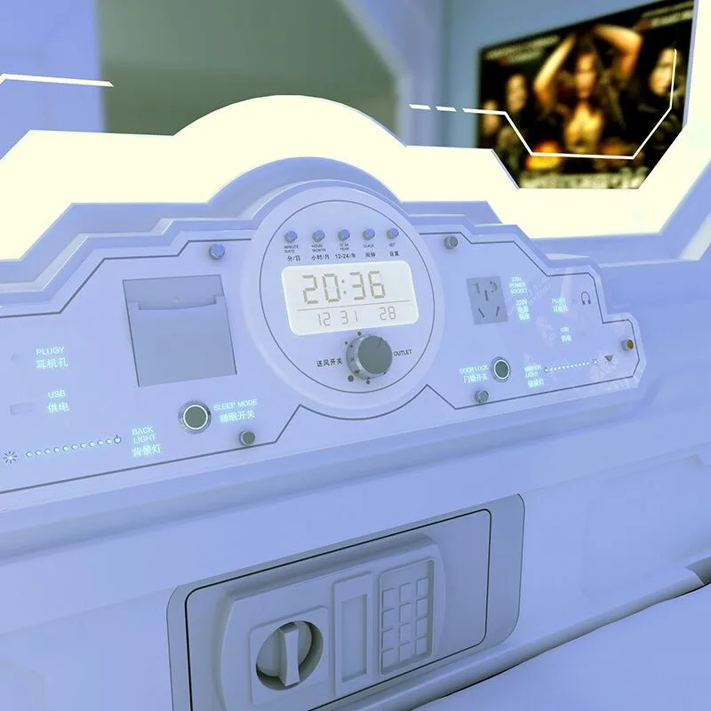 Крупнейший дизайнер и производитель в Китае, Капсульная кровать для отеля, Капсульная двухъярусная кровать, звукоизоляционная Капсульная кровать