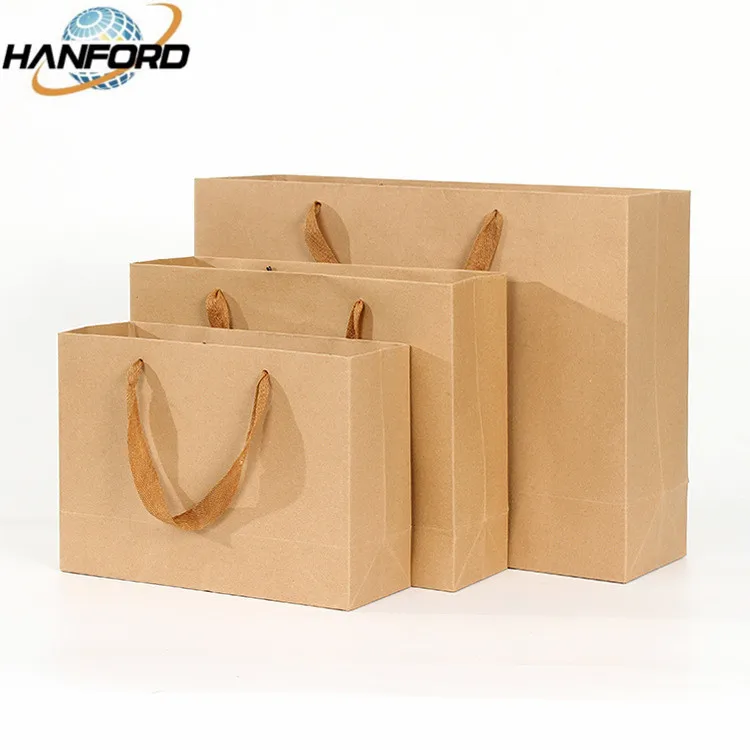 Custom Logo Printed Wholesale Multi-functional Environmental Protection Kraft Bag Clothing Shopping Packaging Gift Paper Bags