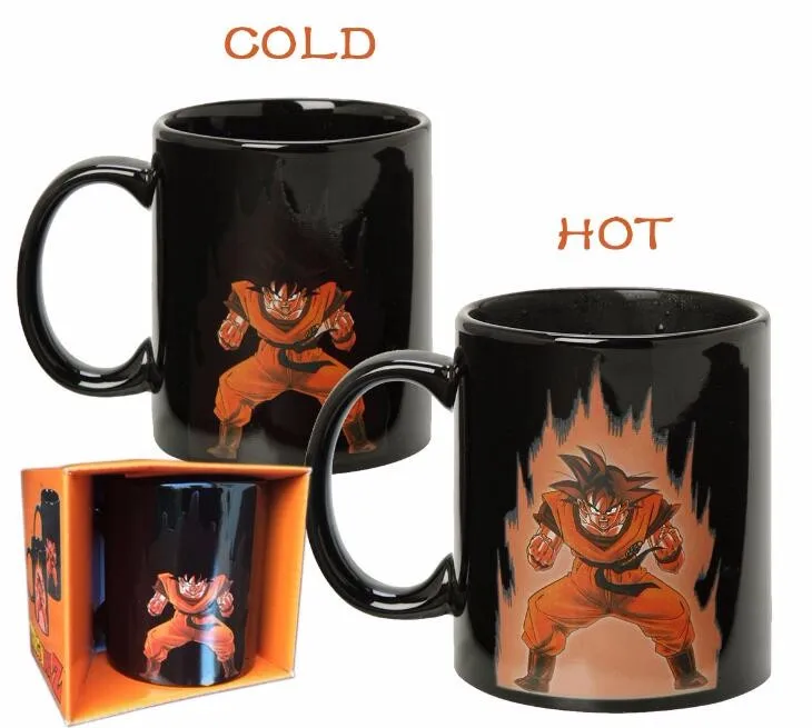 ceramic dragon ball magic mug goku design color changing cup