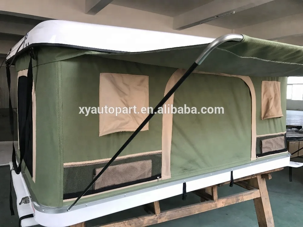 High Quality Factory Direct Hard Shell Roof Top Tent Universal Fiberglass 1 - 2 Person Tent Double outdoor camping