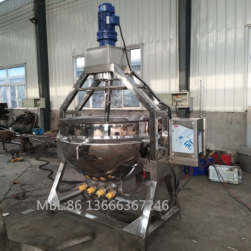 Industrial food planetary cooking pots mixer machine 500l automatic food eggs cooking mixer machine