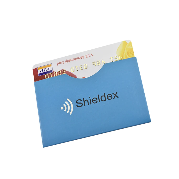 Free Sample Aluminum Paper Blocking RFID Protector Plastic Magnetic Card Business Card Holder Sleeve
