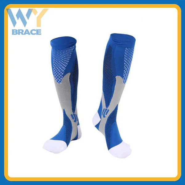 Оптовая продажа, мужские медицинские компрессионные баскетбольные спортивные носки на заказ, спортивные носки для велоспорта с логотипом на заказ