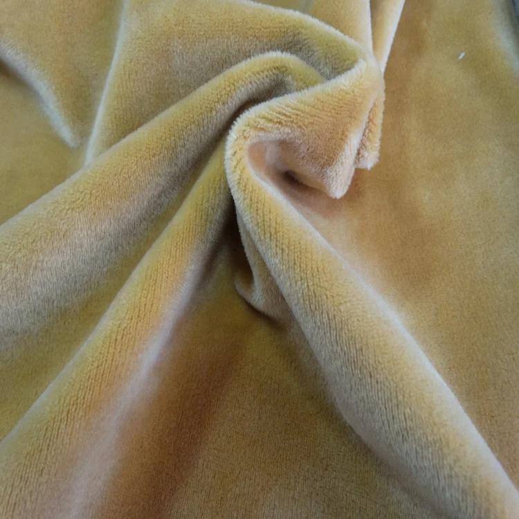 Textile Fabric 100% Polyester Crystal Super Soft Velvet for Plush Toys, Pillow, Blankets