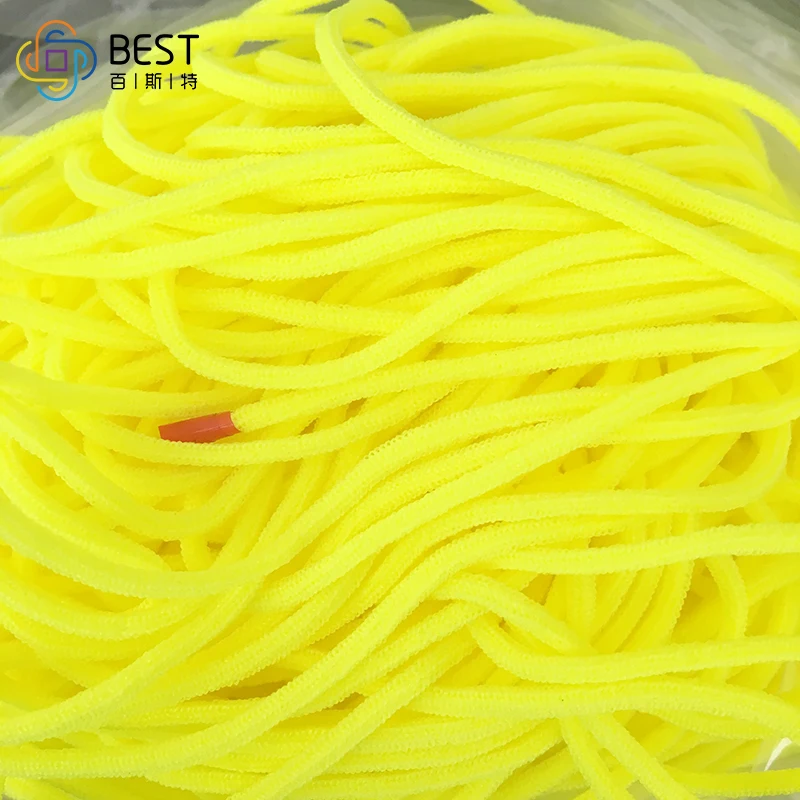 Gold Supplier 2.5MM Custom Round Polyester Color Elastic Band For Dust