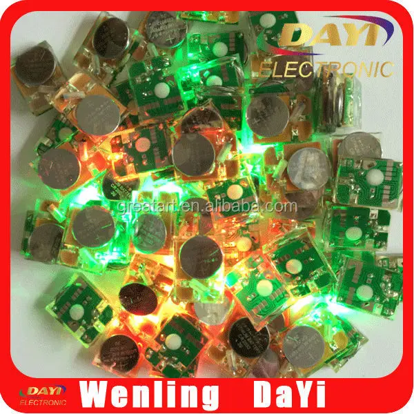 Motion sensor flashing led light for toys