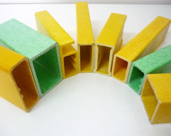 Pultruded fiberglass pole, glass fiber hollow rod, frp rectangular tube