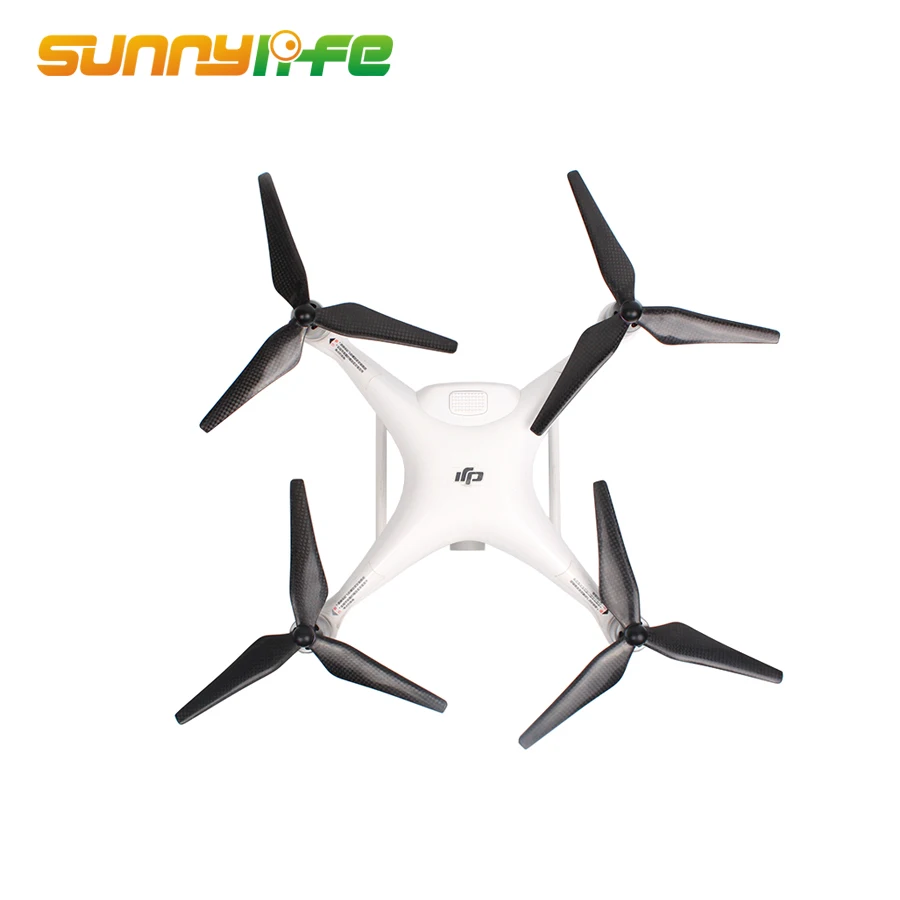 9450S Full Carbon Fiber Propellers 3-Blade Self-tightening Props with Propeller Mounts for DJI Phantom 4/ PRO/ PRO+ V2.0