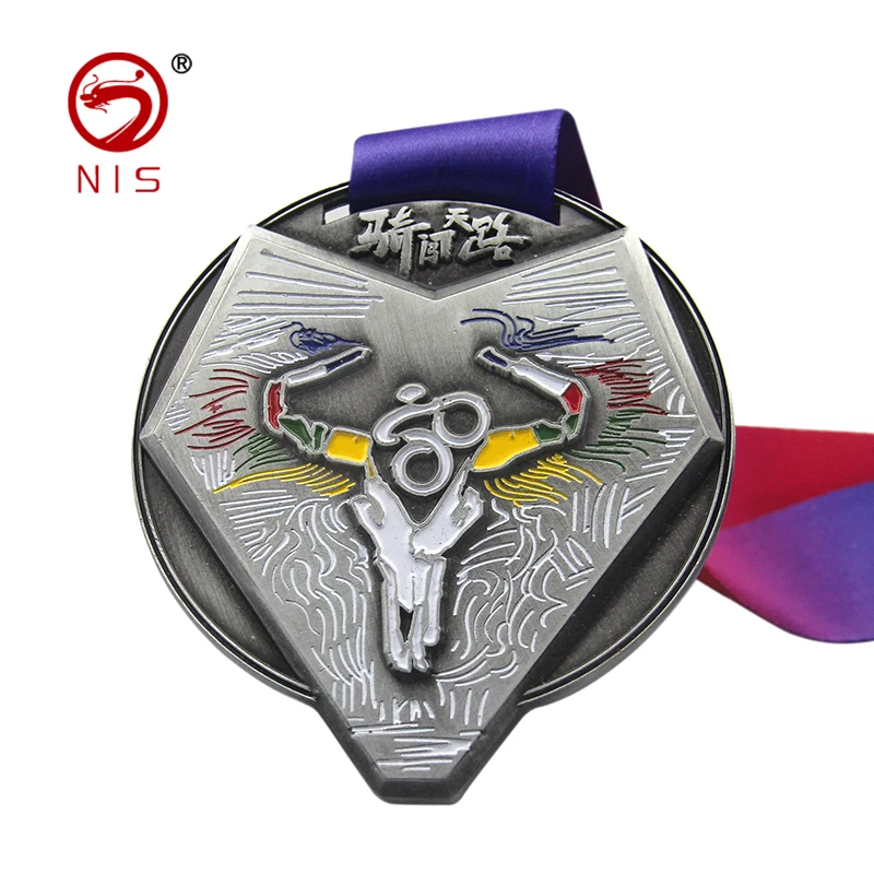 Металлический велосипед Гонки спортивных пользовательские медальером премии металлическими медальонами