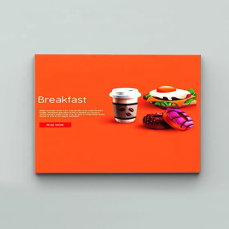 Waterproof Indoor or Outdoor Single Face Aluminum Frame Led Light Box