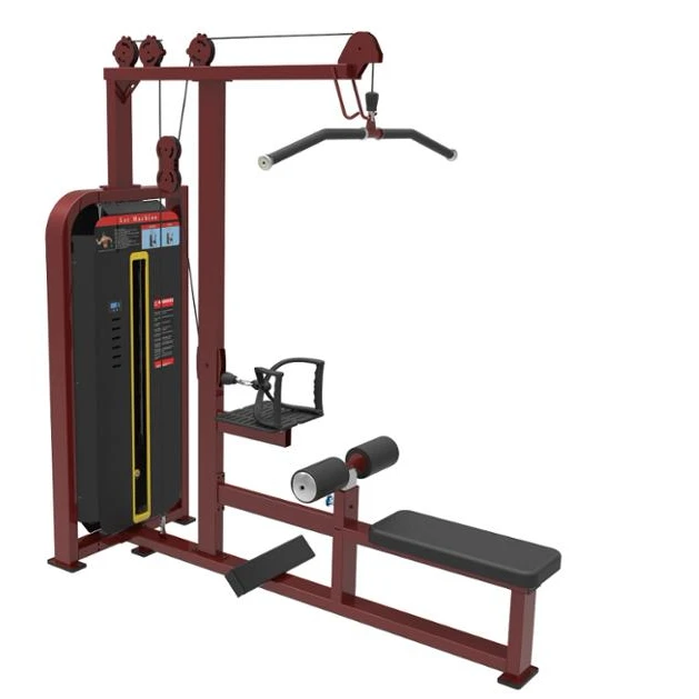 gym use fitness equipment commercial  lat pulldown low row
