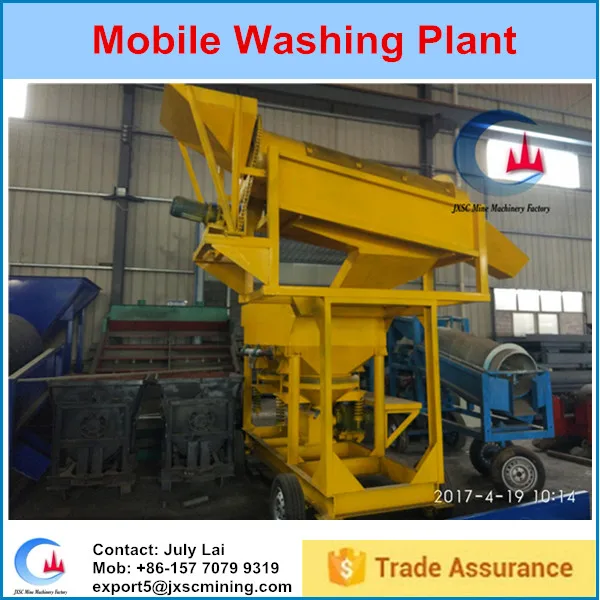 Low Cost Movable All-In-One Machine Mineral Gravity Separator Jig Screening Equipment