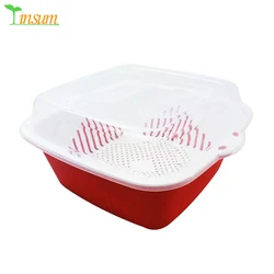 Factory Price Kitchen Utensil Eco-Friendly PP Fruit Vegetable Dish Strainer Plastic Sieve