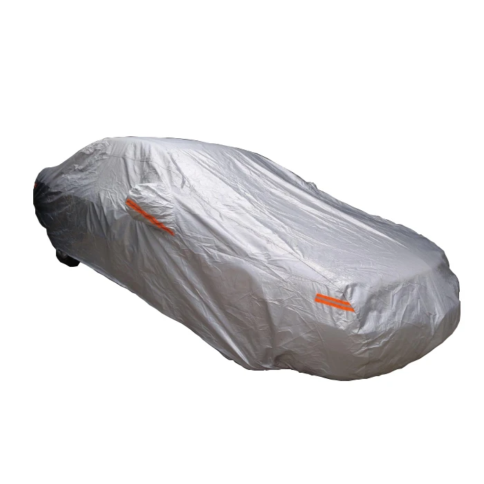 Chinese manufacturer 190T waterproof car cover SUV  outdoor parking cover tent silver car cover